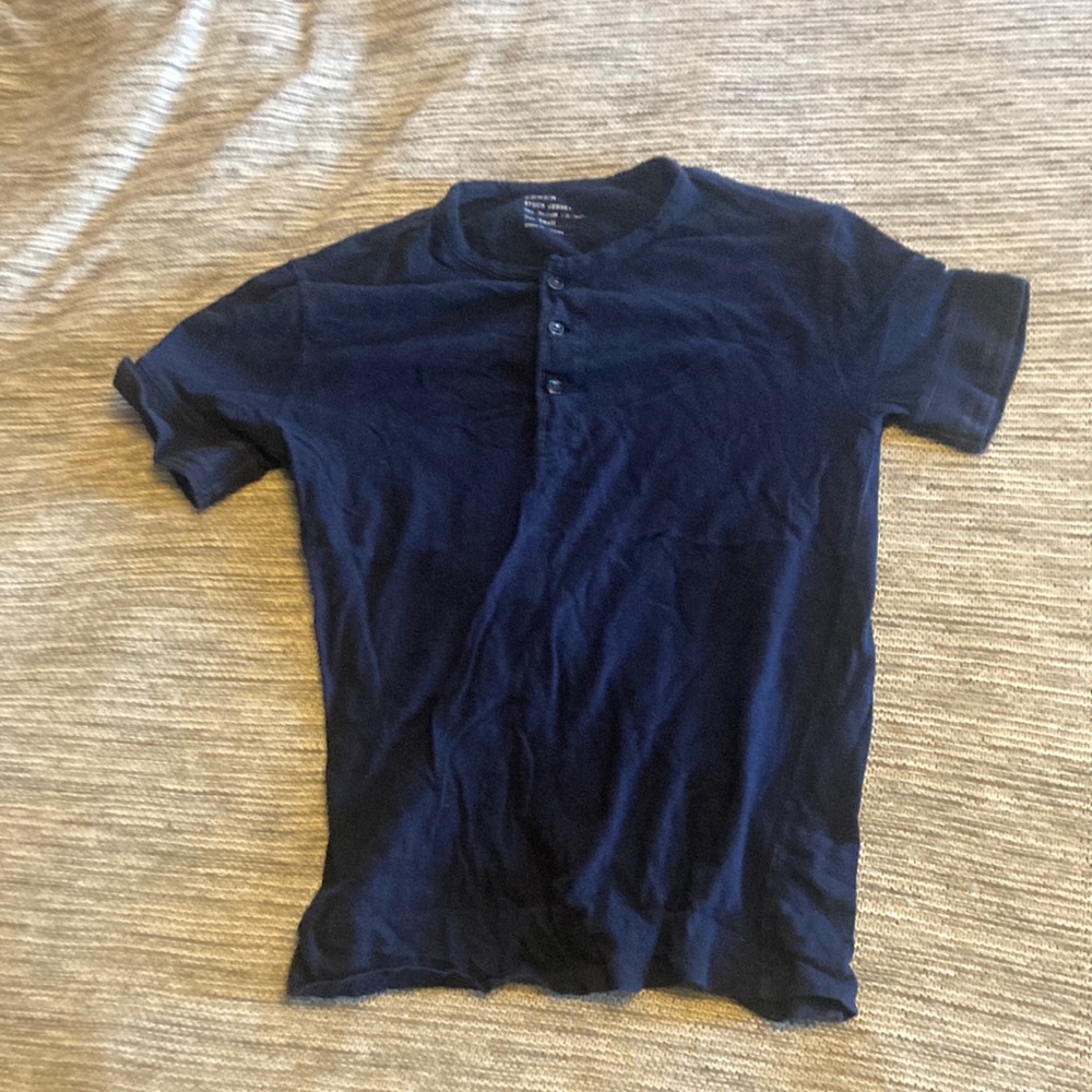 J crew stock jersey navy